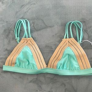 NWT Beach Bunny Sheer Addiction Tri top